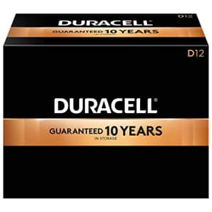 Duracell Mn1300 Coppertop Alkaline Batteries, D, 12/Bx for $18