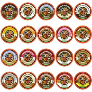 Crazy Cups Flavored Decaf Coffee Single Serve Cups For Keurig K Cup Brewer Variety Pack Sampler, 20 for $22
