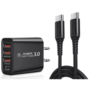 Pelican 20W 4-in-1 Adapter & USB Type-C Charging Cable: free w/ any Pelican iPhone 15 series case