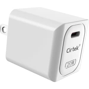 Cirtek 20W USB-C Wall Charger for $5