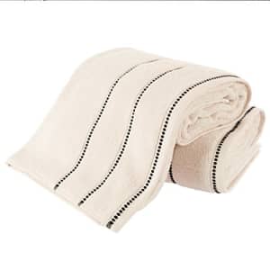 Lavish Home Luxury Cotton Towel Set- 2 Piece Bath Sheet Set Made From 100% Zero Twist Cotton- Quick Dry, Soft for $38