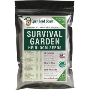 Open Seed Vault Survival Garden Heirloom Seeds for $30 via Sub & Save