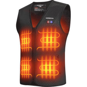 Kemimoto Heated Clothing Sale. Apply coupon code "AFF60" to save an extra 60% off vests, jackets, gloves, and socks. Pictured is the Kemimoto Men's Winter Warming Heating Vest for $24 after coupon ($46 off).