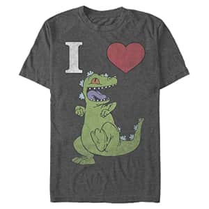 Nickelodeon Men's Big & Tall Heart Reptar T-Shirt, Charcoal Heather, X-Large Tall for $7