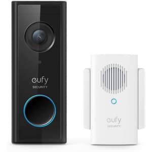 eufy 1080p Security Wireless Video Doorbell w/ Chime for $100