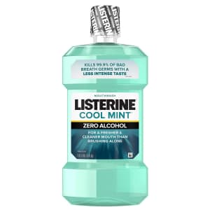 Listerine Zero Alcohol Mouthwash 1L Bottle for $4.42 via Sub & Save