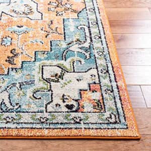 SAFAVIEH Madison Collection MAD473P Boho Chic Medallion Distressed Non-Shedding Entryway Living for $29 SAFAVIEH Madison Collection MAD473P Boho Chic Medallion Distressed Non-Shedding Entryway Living for $29