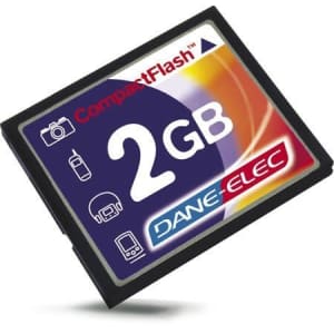 Dane Elec Dane-Elec 2GB CompactFlash Memory Card for $17