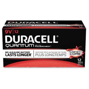 Duracell Quantum Alkaline Batteries with Duralock Power Preserve Technology, 9V, 12/Box, Sold as 1 Box for $326