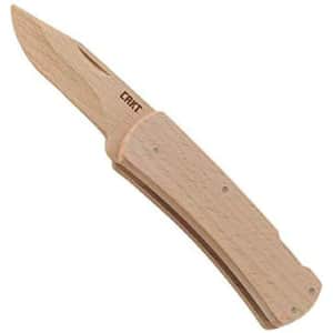 CRKT Nathan's Wooden Knife Kit for $13