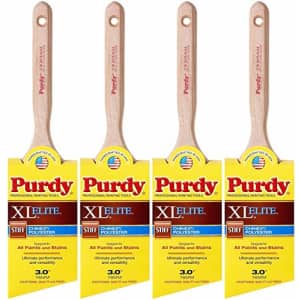 Purdy 144152330 XL Series Glide Angular Trim Paint Brush, 3 inch - 4 Pack for $94