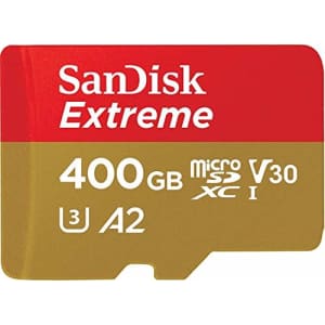 SanDisk 400GB Extreme Uhs-I MicroSDXC Memory Card with SD Adapter for $60