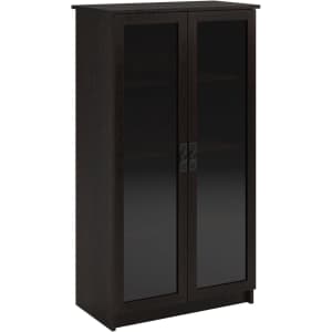Ameriwood Home Quinton Point Bookcase w/ Glass Doors for $155