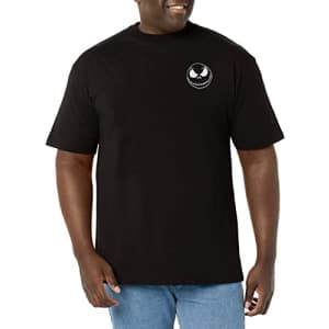 Disney Big Nightmare Before Christmas Jack Pocket Scribble Men's Tops Short Sleeve Tee Shirt, for $20