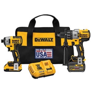 DeWalt Hammer Drill and Impact Driver Combo Kit for $399