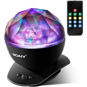 Soaiy Aurora LED Projector Night Light for $22
