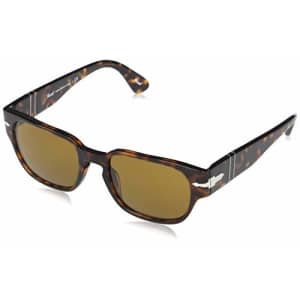 Persol PO3245S Pillow Sunglasses, Havana/Brown, 52 mm for $220