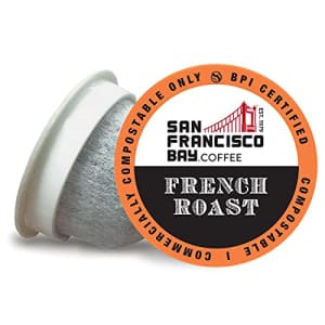 SF Bay Coffee French Roast 100 Ct Dark Roast Compostable Coffee Pods, K Cup Compatible including for $56