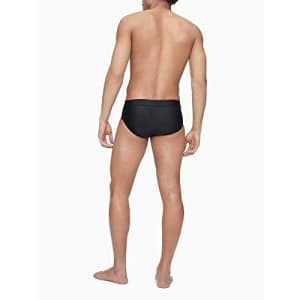 Calvin Klein Men's Quick Dry Swim Brief, Black, XX-Large for $29
