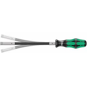 Wera 05028161001 393 S Bitholding Screwdriver Extra Slim with Flexible Shaft, 1/4" x 173.5 mm for $22