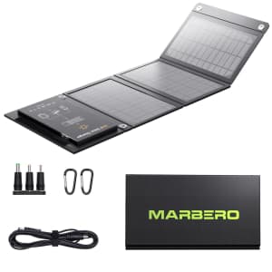 Marbero 21W Foldable Solar Panel Charger for $25