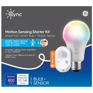 Open-Box GE Cync Reveal Full Color A19 Light Bulb for $13