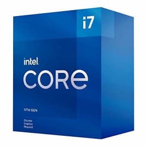 Intel Core i7-11700F Desktop Processor 8 Cores up to 4.9 GHz LGA1200 (Intel 500 Series & Select 400 for $212