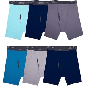 Fruit of the Loom Men's Coolzone Boxer Briefs 6-Pack for $21