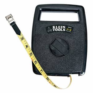 Tape Measure, 50-Foot Woven Fiberglass, with Case Klein Tools 946-50 for $43