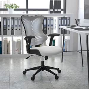 Flash Furniture High Back Designer White Mesh Executive Swivel Ergonomic Office Chair with for $153 Flash Furniture High Back Designer White Mesh Executive Swivel Ergonomic Office Chair with for $153