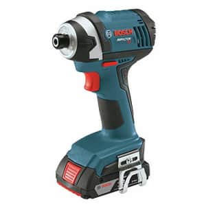 Bosch IDS181-02-RT 18V Compact Tough 1/4 in. Hex Impact Driver with 2 HC SlimPack Batteries for $94