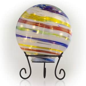 Alpine Corporation 10" Gazing Globe w/ LED Lights for $23 Alpine Corporation 10" Gazing Globe w/ LED Lights for $23