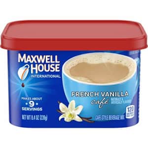 Maxwell House International French Vanilla Caf Instant Coffee (8.4 oz Canisters, Pack of 4) for $31