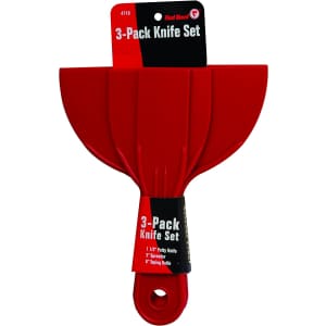 Red Devil 3-Piece Plastic Knife Set for $6