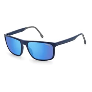 Carrera Men's 8047/S Rectangular Sunglasses, Blue, 58mm, 18mm for $43