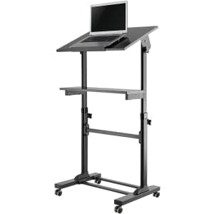 TechOrbits Mobile Standing Desk / Rolling Workstation for $140