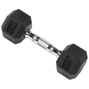 BalanceFrom Rubber Encased Hex Dumbbells From $8