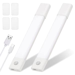 Motion Sensor LED Closet Light 2-Pack for $5