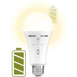 GE 8W LED+ Backup Battery Bulb for $15