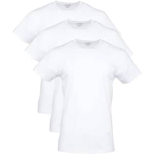 Gildan Men's Short Sleeve V-Neck Cotton T-Shirt 5-Pack for $18