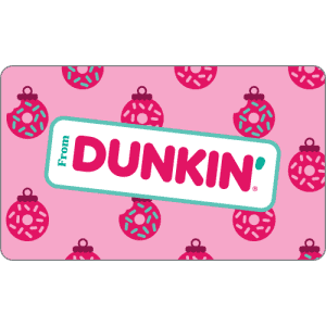$30 Dunkin Donuts Gift Cards at Dunkin Donuts Shop: for $25