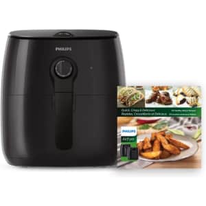 Philips Premium 3-Quart Analog Air Fryer w/ Recipe Cookbook for $75