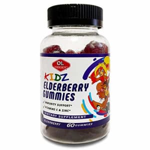Olympian Labs Kid's Elderberry Gummies | Packed with Vitamin C and Zinc | 60 Count for $18
