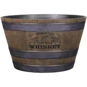 Style Selections Whiskey Resin Planter for $10