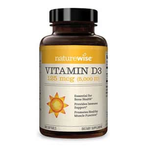 NatureWise Vitamin D3 5,000 IU (1 Year Supply) for Healthy Muscle Function, Bone Health, and Immune for $15