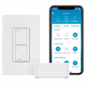 Lutron Caseta Smart Switch Starter Kit | Works with Alexa, Apple HomeKit, and the Google Assistant for $90