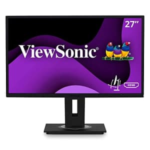 ViewSonic VG2748 27 Inch IPS 1080p Ergonomic Monitor with HDMI DisplayPort USB and 40 Degree Tilt for $244
