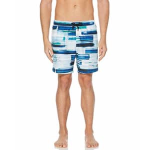 Perry Ellis Men's Printed Water Resistant Swim Shorts, Powder Pink-4ESH1909, Extra Extra Large for $9 Perry Ellis Men's Printed Water Resistant Swim Shorts, Powder Pink-4ESH1909, Extra Extra Large for $9
