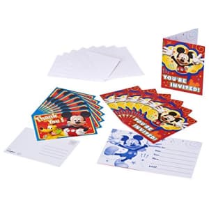 American Greetings Mickey Mouse Party Supplies, Invite and Thank You Combo Pack, 8-Count for $28