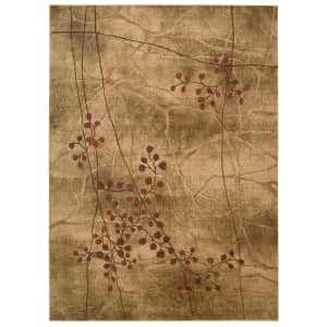 Nourison Somerset Collection Latte Blossom Area Rug from $36